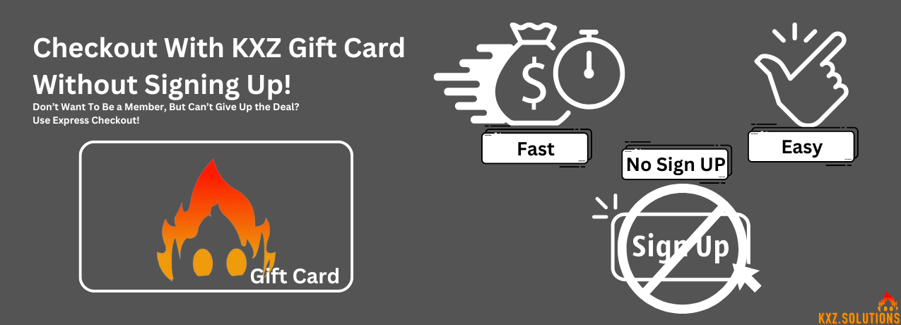 How to Redeem with KXZ Gift Card